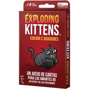 Exploding kittens edición 2 jugadores Juego de mesa