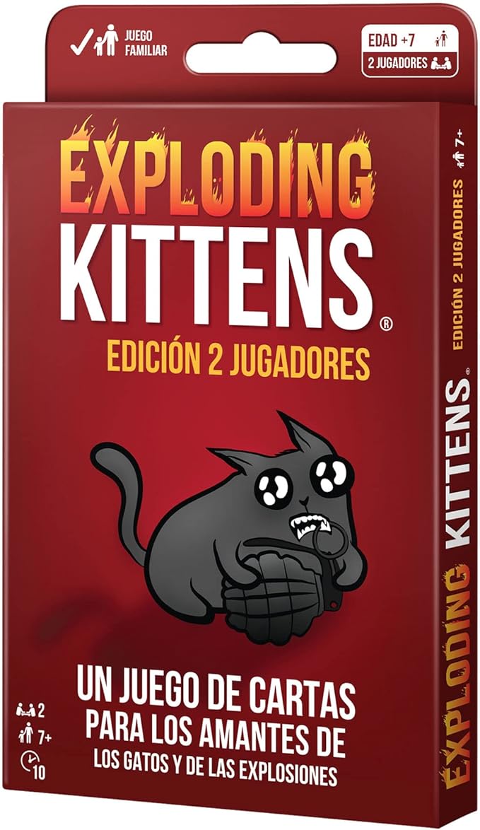 Exploding kittens edición 2 jugadores Juego de mesa