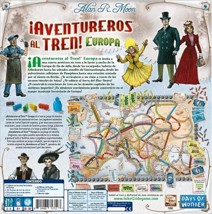 Aventureros al tren Europa Juegos de mesa World